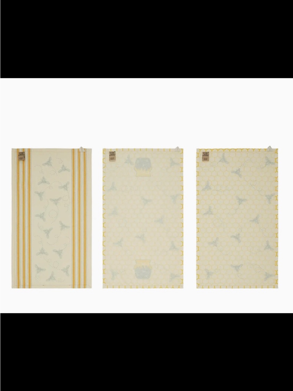 Buzzy Bee Honey Bee Kitchen Towels. Set of 3. - Picture 3 of 8